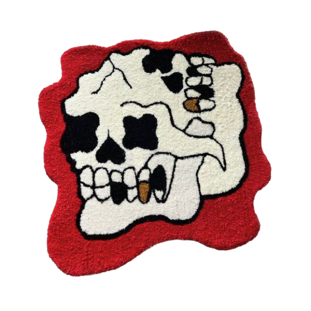 Wavy Three-Eyed Skull