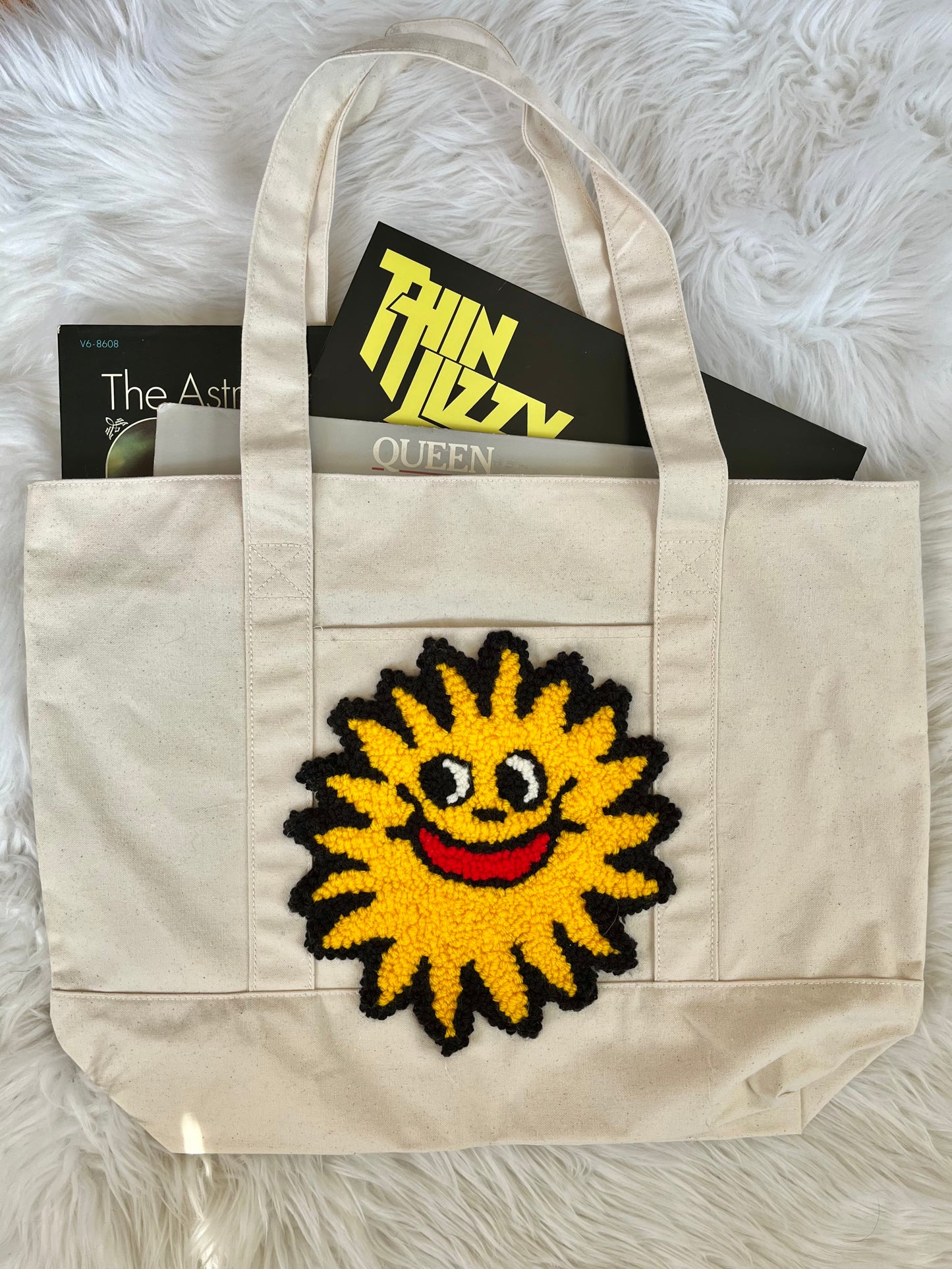 Happy Sun Heavy Weight Tote Bag