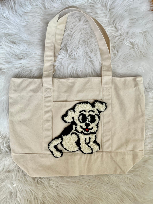 Little Puppy Heavy Weight Tote Bag